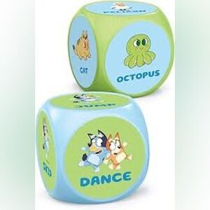 Bluey Wackadoo Workout Dice Kids Toddler Game Toy